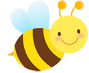 노란색 꿀벌 일러스트/이미지