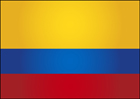 콜롬비아 국기 템플릿