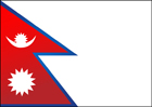 네팔 국기 템플릿