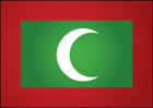 몰디브 국기 템플릿