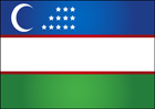 우즈베키스탄 국기 템플릿