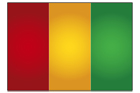 기니 국기 템플릿