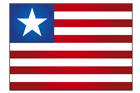 라이베리아 국기 템플릿