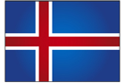 아이슬란드 국기 템플릿