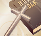 성경책과 십자가 클립아트