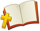 성경책과십자가 템플릿