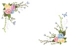 장미꽃과 나비 템플릿