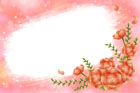핑크색 배경과 꽃 템플릿