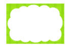 초록체크무늬구름글상자 템플릿