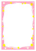 분홍색꽃패턴글상자 템플릿