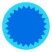 파란색동그라미글상자 템플릿