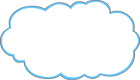 하늘색구름모양글상자 템플릿