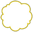 노란색구름글상자 템플릿