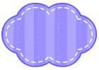 보라색줄무늬구름글상자 템플릿