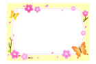 나비와꽃글상자 템플릿