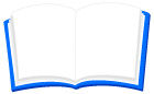 파란색펼쳐진책글상자 템플릿
