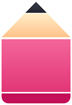 분홍색연필글상자 템플릿