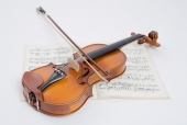 바이올린과 악보 템플릿