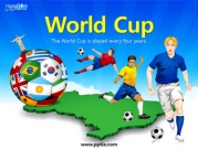 축구선수와 세계국기축구공 템플릿