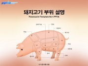 돼지고기 부위 설명 템플릿
